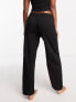 Фото #7 товара ASOS DESIGN mix & match cotton pyjama trouser in black