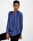 Women's Pleated V-Neck Blouse