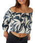 Фото #4 товара Juniors' Keyara Cropped Off-The-Shoulder Top