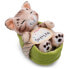 NICI Cat 12 cm Sleeping In Basket Teddy