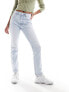 Фото #14 товара Stradivarius straight slim jean in light blue