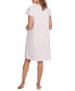 Фото #2 товара Women's Short-Sleeve Lace-Trim Nightgown