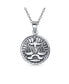 Фото #1 товара Libra Zodiac Sign Astrology Horoscope Round Medallion Pendant For Women Necklace Sterling Silver