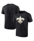 Фото #1 товара Men's Black New Orleans Saints Chrome Dimension T-shirt