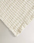 Фото #5 товара Cotton waffle-knit bath towel with coloured stripe