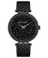 Фото #1 товара Часы и аксессуары Caravelle Женские черные часы на браслете из нержавеющей стали 38 мм