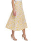 ფოტო #1 პროდუქტის Women's Floral-Print Pull-On Midi Skirt