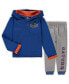 ფოტო #1 პროდუქტის Toddler Boys Royal, Heathered Gray Florida Gators Poppies Hoodie and Sweatpants Set