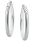ფოტო #3 პროდუქტის Polished Small Hoop Earrings in Sterling Silver, 20mm, Created for Macy's