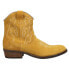 Фото #2 товара Dingo Daisy Mae Booties Womens Yellow Casual Boots DI861-700