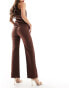 Фото #10 товара Vesper flare trouser co-ord in chocolate