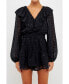 ფოტო #2 პროდუქტის Women's Sequins Ruffle Romper