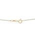 Фото #4 товара Macy's cultured Freshwater Pearl (3mm) Station 17" Collar Necklace in 14k Gold-Plated Sterling Silver