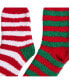COZY STRIPED SOCKS TWO PACK