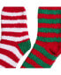 ფოტო #2 პროდუქტის COZY STRIPED SOCKS TWO PACK