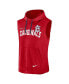 Фото #3 товара Men's Red St. Louis Cardinals Athletic Sleeveless Hooded T-shirt