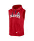 ფოტო #3 პროდუქტის Men's Red St. Louis Cardinals Athletic Sleeveless Hooded T-shirt