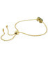 Gold-Tone Idyllia Green Crystal Bracelet