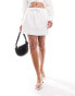 Фото #1 товара Nobody's Child Maggie linen mini skirt in white