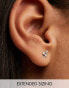 Фото #3 товара Kingsley Ryan sterling silver love heart stud earrings