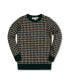ფოტო #1 პროდუქტის Boys Organic Long Sleeve Intarsia Crew Neck Pullover Sweater, Infant