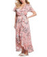 Фото #3 товара Платье макси Guess женское с V-образным вырезом и рукавами-фонариками Juna
