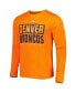 ფოტო #3 პროდუქტის Men's Orange Denver Broncos Combine Authentic Offsides Long Sleeve T-shirt