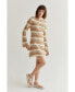 Фото #3 товара Women's Noelle Stripe Play Cover Up Mini Dress
