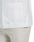Фото #4 товара Men's Big & Tall Short-Sleeve 4-Pocket 100% Linen Guayabera Shirt