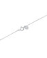 ფოტო #3 პროდუქტის Cubic Zirconia Leaf Pendant Necklace in Sterling Silver, 16" + 2" extender, Created for Macy's