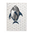 Kitchen Cloth HappyFriday Fish Multicolour 70 x 50 cm (2 Units)