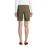 Фото #20 товара Women's Mid Rise Elastic Waist Pull On 10" Chino Bermuda Shorts