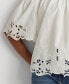 ფოტო #3 პროდუქტის Women's Embroidered Off-The-Shoulder Top