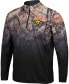 Фото #3 товара Men's Black Iowa Hawkeyes Mossy Oak Fleet II Quarter-Zip Jacket