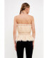 Фото #5 товара Women's Strapless Tulle Banded Top