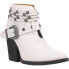 Фото #2 товара Dingo Born To Run Pointed Toe Cowboy Booties Womens White Casual Boots DI242-WHT