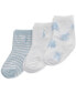 ფოტო #1 პროდუქტის Baby Boys Tossed Bear Socks, Pack of 3