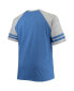 Фото #4 товара Men's Heathered Blue Toronto Maple Leafs Big and Tall Raglan T-shirt