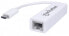 Фото #1 товара Manhattan USB-C to Gigabit (10/100/1000 Mbps) Network Adapter - White - Equivalent to US1GC30W - supports up to 2 Gbps full-duplex transfer speed - RJ45 - Three Year Warranty - Blister - Wired - USB Type-C - Ethernet - 100 Mbit/s - White