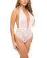 ფოტო #3 პროდუქტის Women's Aria Mesh Plunge Halter Teddy