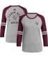 Women's Gray Texas A&M Aggies Baseball Raglan 3/4-Sleeve T-shirt