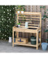Фото #2 товара Potting Bench Table, Garden Workstation w/Sieve Screen, Sink & Baskets