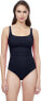 Фото #1 товара Profile by Gottex 281177 Women's Scoop Neck One Piece Swimsuit, Black, Size 12