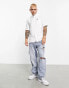 Fred Perry short sleeve oxford shirt in white