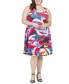 ფოტო #2 პროდუქტის Plus Size Knee Length Tank Swing Dress