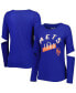 Фото #1 товара Women's Royal New York Mets Formation Long Sleeve T-shirt