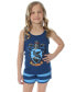 ფოტო #1 პროდუქტის Girls Hogwarts House Crest Racerback Tank and Shorts Pajama Set