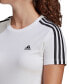 Фото #3 товара Футболка Adidas женская Essentials Cotton с 3 полосками