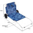 Sun-lounger 60 x 88 x 67 cm Flowers With wheels