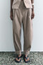 ZW COLLECTION BUTTONED HEM TROUSERS